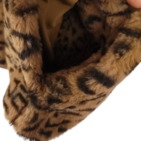 Rails Saga Fleece Pullover Sherpa Cream Leopard Mix - Picture 7 of 16